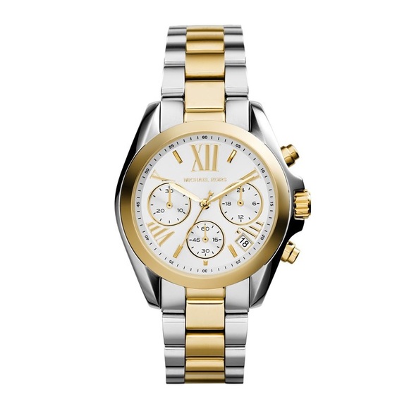 MICHAEL Michael Kors Accessories - Michael Kors Two Tone Gold/Silver Watch MK5974